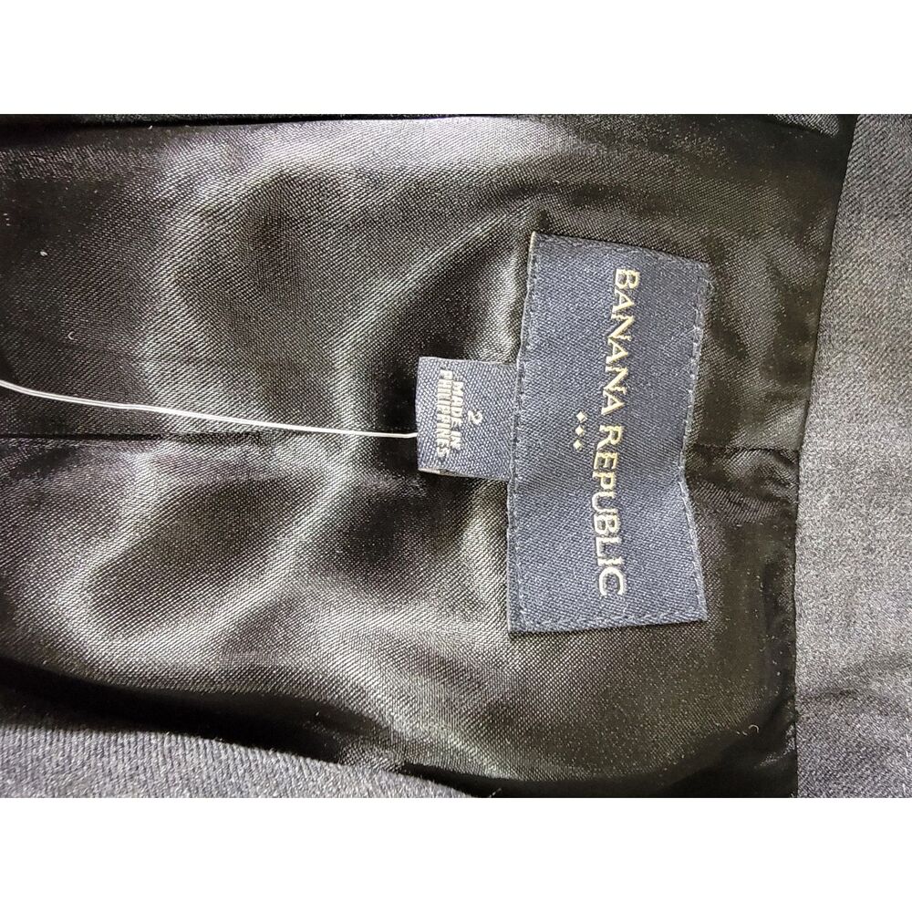 NWT Banana Republic Women's Charcoal Grey Blazer - sz 2 - Picture 3 of 4